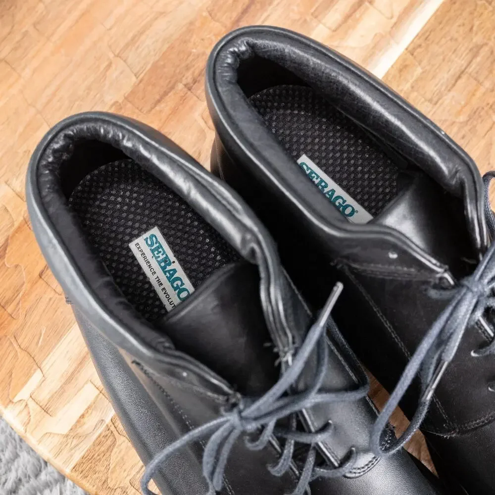 Sebago black leather